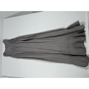 Francesca Bettini Made in Italy Gray Linen Maxi Dress Size S